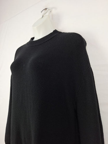 Second-Hand - Bohemian Oversized Crew Neck Ribbed Winter Midi Dress Size L - SwapUp