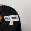 Second-Hand - Bohemian Oversized Crew Neck Ribbed Winter Midi Dress Size L - SwapUp