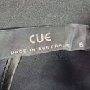 Second-Hand - Cue Tailored High Neck Two Tone Office Top Size 8 - SwapUp