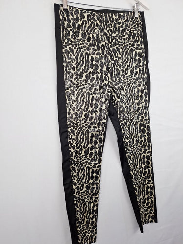 Second-Hand - Empire Rose Shimmer Leopard Slim Fit Pants Size M - SwapUp