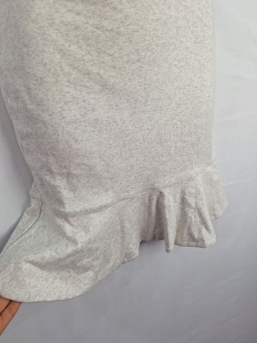 Second-Hand - Kookai Soft Grey Marle Cross Back Mini Dress Size S - SwapUp