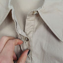Second-Hand - Anine Bing Latte Split Front Shirt Size S - SwapUp