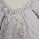 Second-Hand - Faithfull The Brand Lavender Linen Peasant Top Size 8 - SwapUp
