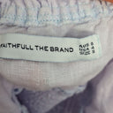 Second-Hand - Faithfull The Brand Lavender Linen Peasant Top Size 8 - SwapUp