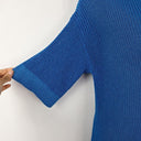 Second-Hand - Country Road Vibrant Blue Knit Mini Dress Size M - SwapUp