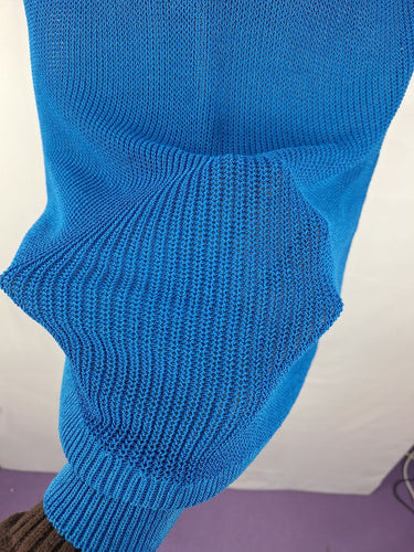 Second-Hand - Country Road Vibrant Blue Knit Mini Dress Size M - SwapUp