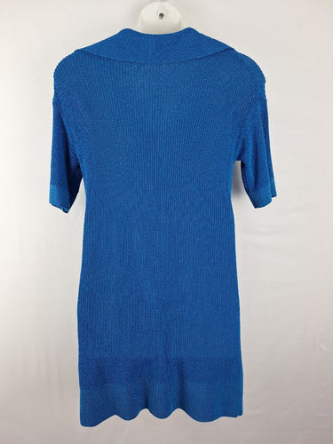 Second-Hand - Country Road Vibrant Blue Knit Mini Dress Size M - SwapUp