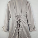 Second-Hand - Review 'Corset' Lace Up Slate Coat Size 10 - SwapUp