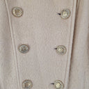 Second-Hand - Guess Vintage Wool Blend Cream Gold Buttons Coat Size S - SwapUp