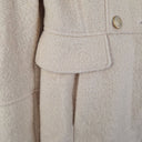 Second-Hand - Guess Vintage Wool Blend Cream Gold Buttons Coat Size S - SwapUp