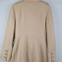 Second-Hand - Guess Vintage Wool Blend Cream Gold Buttons Coat Size S - SwapUp