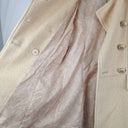 Second-Hand - Guess Vintage Wool Blend Cream Gold Buttons Coat Size S - SwapUp