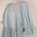 Second-Hand - Seed Baby Blue Puff Sleeve Mini Dress Size 10 - SwapUp