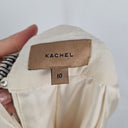 Second-Hand - Kachel Cream Silk Beaded Flowy Sleeve Mini Dress Size 10 - SwapUp