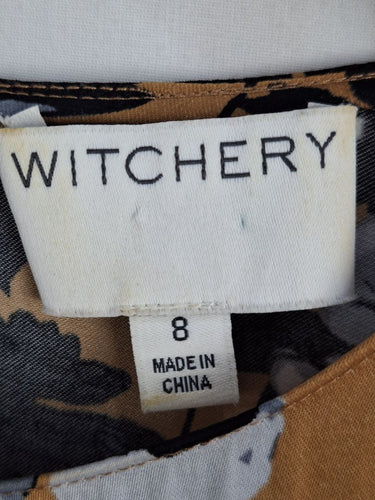 Second-Hand - Witchery Chic Satin Daffodil Blouse Size 8 - SwapUp