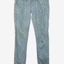 Second-Hand - Billabong Aquamarine Leopard Skinny Jeans Size 10 - SwapUp