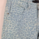 Second-Hand - Billabong Aquamarine Leopard Skinny Jeans Size 10 - SwapUp