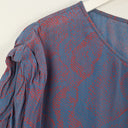 Second-Hand - French Connection Mauve Speckled Rose Top Size 6 - SwapUp