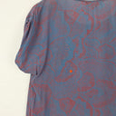 Second-Hand - French Connection Mauve Speckled Rose Top Size 6 - SwapUp