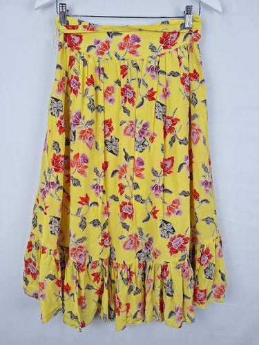 Second-Hand - Joie Buttercup Silk Flutter Wrap Skirt Size 8 - SwapUp