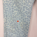 Second-Hand - Billabong Aquamarine Leopard Skinny Jeans Size 10 - SwapUp
