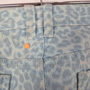 Second-Hand - Billabong Aquamarine Leopard Skinny Jeans Size 10 - SwapUp