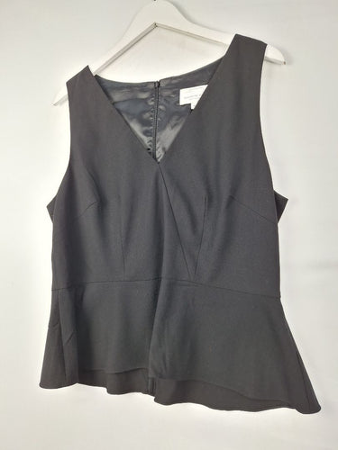 Second-Hand - Veronika Maine Smart Peplum Top Size 16 - SwapUp