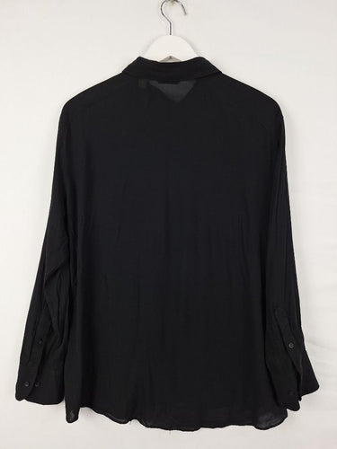 Second-Hand - Country Road Semi Sheer Collared Shirt Size 14 - SwapUp