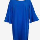 Second-Hand - Calvin Klein Vibrant Blue Flared Sleeve Midi Dress Size XXXL - SwapUp