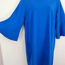 Second-Hand - Calvin Klein Vibrant Blue Flared Sleeve Midi Dress Size XXXL - SwapUp