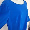 Second-Hand - Calvin Klein Vibrant Blue Flared Sleeve Midi Dress Size XXXL - SwapUp
