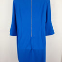 Second-Hand - Calvin Klein Vibrant Blue Flared Sleeve Midi Dress Size XXXL - SwapUp