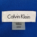 Second-Hand - Calvin Klein Vibrant Blue Flared Sleeve Midi Dress Size XXXL - SwapUp