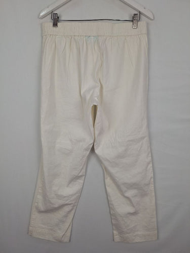 Second-Hand - Blue Illusion Crisp Light Linen Blend Pants Size XL - SwapUp