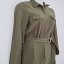 Second-Hand - French Connection Olive Zip Front Everyday Jumpsuit Size 12 - SwapUp