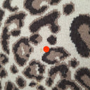 Second-Hand - Witchery Leopard Wool Blend Thick Fine Knit Jumper Size S - SwapUp