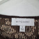 Second-Hand - Witchery Leopard Wool Blend Thick Fine Knit Jumper Size S - SwapUp