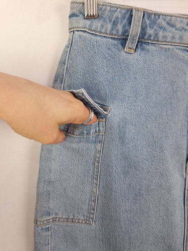 Second-Hand - Witchery Side Pocket Denim Mini Skirt Size 8 - SwapUp
