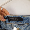 Second-Hand - Witchery Side Pocket Denim Mini Skirt Size 8 - SwapUp