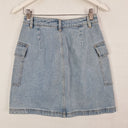 Second-Hand - Witchery Side Pocket Denim Mini Skirt Size 8 - SwapUp