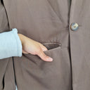 Second-Hand - alice in the eve Milk Chocolate Oversized Blazer Size XS - SwapUp