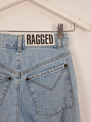 Second-Hand - The Ragged Priest Cheek Rip Light Wash Jeans Size 6 - SwapUp