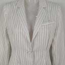Second-Hand - Runaway White Pinstripe Blazer Dress Size XS - SwapUp