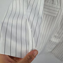 Second-Hand - Runaway White Pinstripe Blazer Dress Size XS - SwapUp
