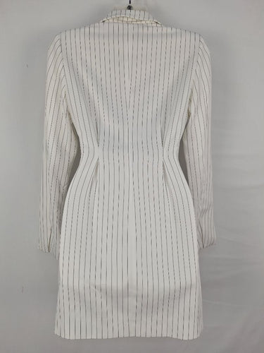 Second-Hand - Runaway White Pinstripe Blazer Dress Size XS - SwapUp