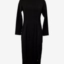 Second-Hand - Mossman Mock Neck Sleek Black Maxi Dress Size 6 - SwapUp