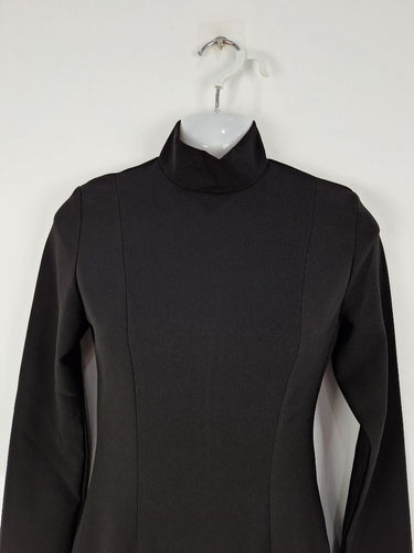 Second-Hand - Mossman Mock Neck Sleek Black Maxi Dress Size 6 - SwapUp