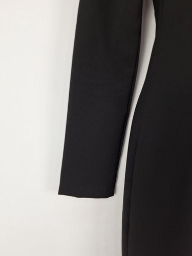Second-Hand - Mossman Mock Neck Sleek Black Maxi Dress Size 6 - SwapUp