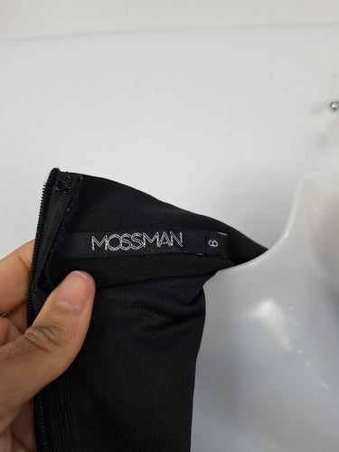 Second-Hand - Mossman Mock Neck Sleek Black Maxi Dress Size 6 - SwapUp