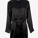 Second-Hand - Meshki Satin Shoulder Padded Shirt Dress Size XXS - SwapUp